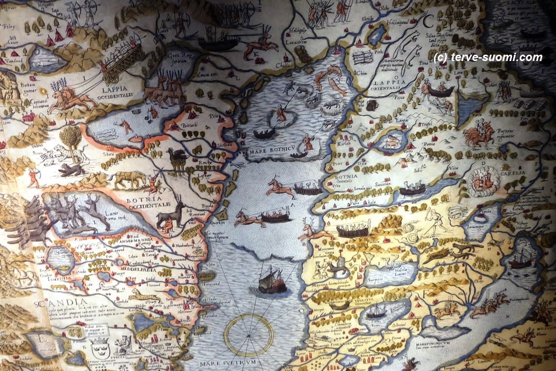 "Карта марина" Олафа Магнуса, фрагмент