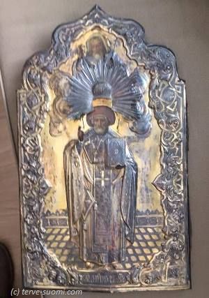 Икона Св.Николая, возвращенная после кражи в Никольский православный храм, Котка. Икона Св.Николая, возвращенная после кражи в Никольский православный храм, Котка.