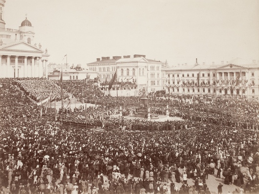 Открытие памятнику Александру II на сенатской площади в 1894 году.