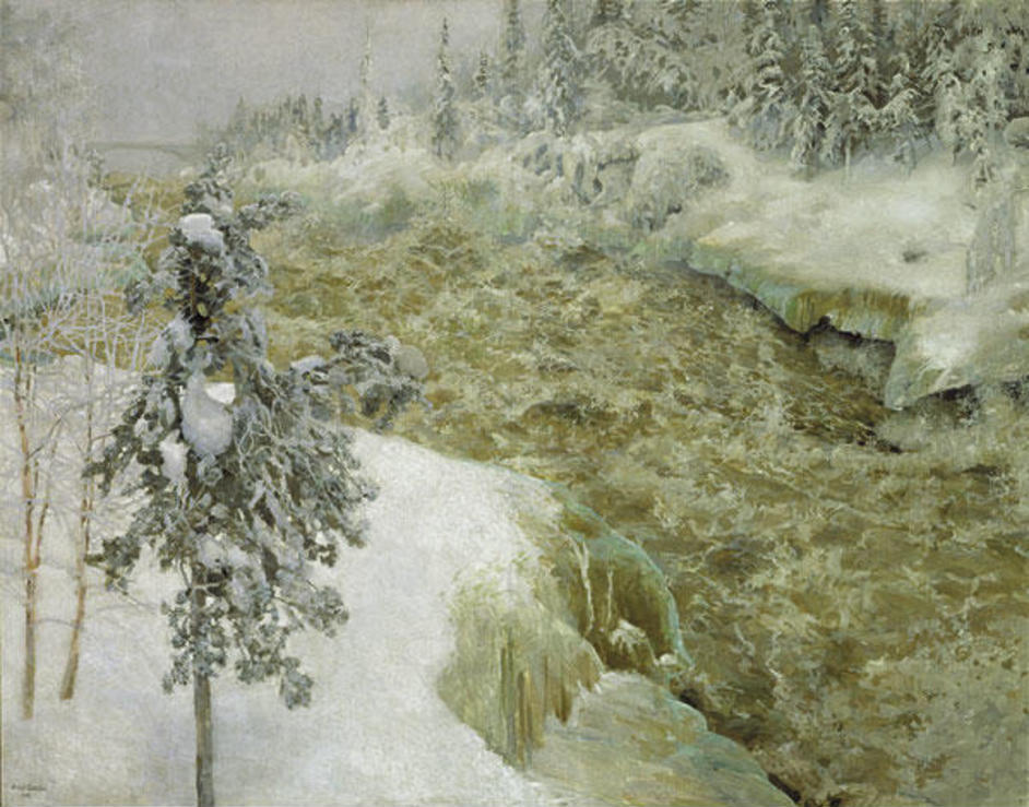 Иматра зимой. Аксели Галлен-Каллела. 1893 г.