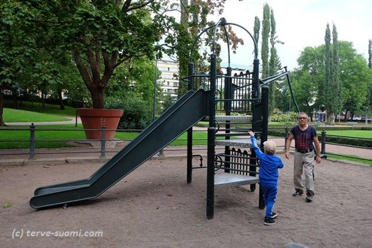 Детская площадка в парке Сибелиуса в Котке