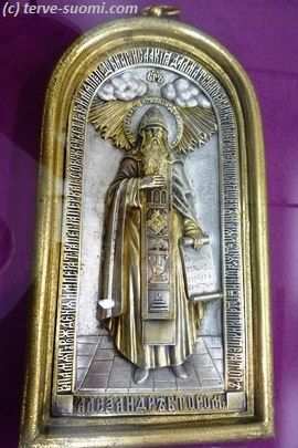 Икона преподобного Исаакия Далматийского, святого императорской семьи Романовых и Петра Первого
