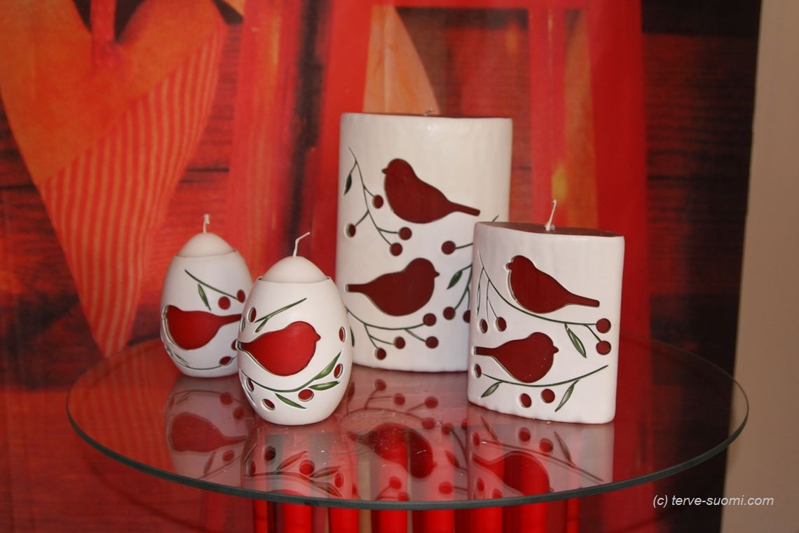 Рождественские свечи от Марии Дрокилы