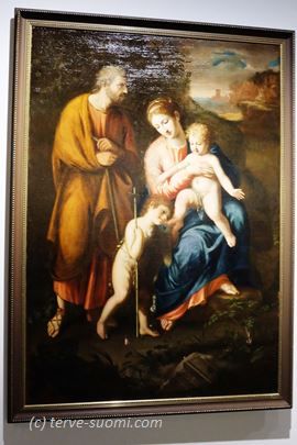 Франческо Паскуччи. Святое семейство с Иоанном Крестителем. Италия. 1782. 