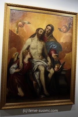 Карлетто Кальяри. Оплакивание Христа.Венеция. После 1593 года. 